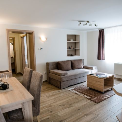 Apartament la parter cu vedere spre oraș pentru 4 pers. (se inchirieaza doar integral)