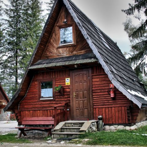 Domek drewniany 8-osobowy z aneksem kuchennym