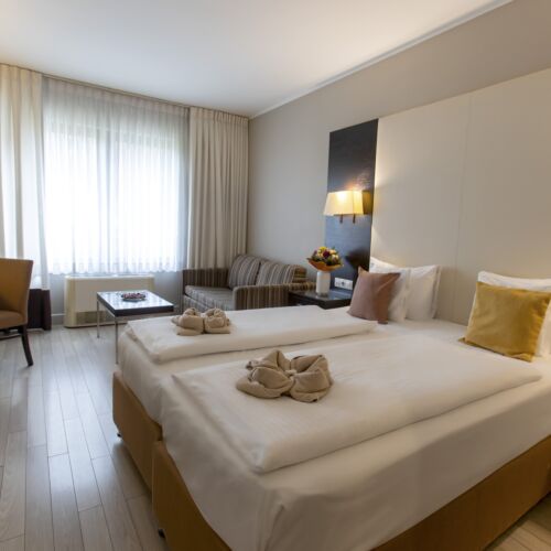 Camera twin superior la etaj (se poate solicita pat suplimentar)