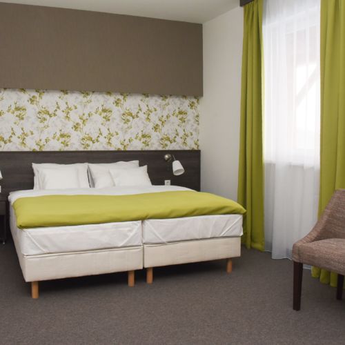 Camera twin deluxe la etaj (se poate solicita pat suplimentar)