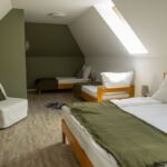 Camera twin cu grup sanitar cu aer conditionat (se poate solicita pat suplimentar)