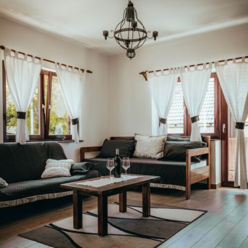 Turistický Apartman s klimatizací s manželskou postelí s 1 ložnicí (s možností přistýlky)