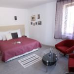 Kertre néző földszinti 2 fős apartman 1 hálótérrel