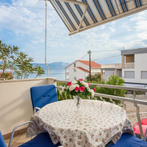 Apartament cu aer condiționat cu vedere spre mare cu 1 camera pentru 3 pers. AS-13298-e