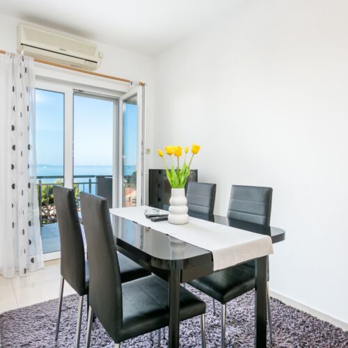 Apartament cu aer condiționat cu vedere spre mare cu 1 camera pentru 3 pers. A-6072-a