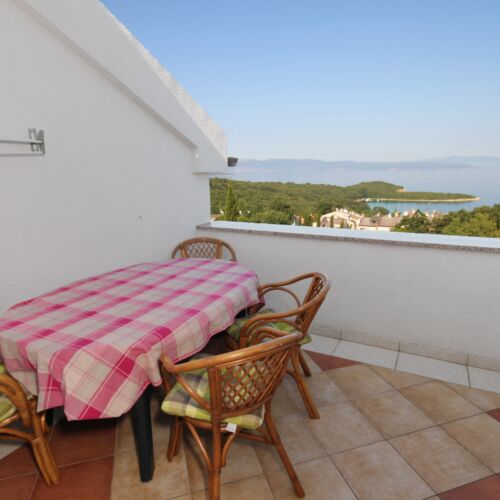 Apartament 4-osobowy z klimatyzacją z widokiem na morze z 2 pomieszczeniami sypialnianymi A-5458-a