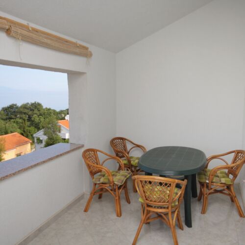 Apartament 2-osobowy z klimatyzacją z widokiem na morze z 1 pomieszczeniem sypialnianym A-5458-e