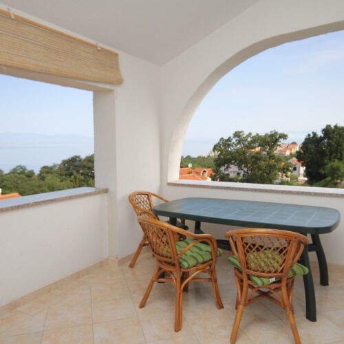 Apartament 2-osobowy z klimatyzacją z widokiem na morze z 1 pomieszczeniem sypialnianym AS-5458-b