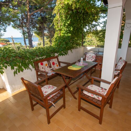 Apartament 5-osobowy z klimatyzacją z widokiem na morze z 3 pomieszczeniami sypialnianymi A-6249-a