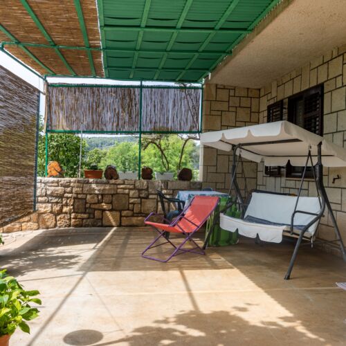 Apartament 5-osobowy z klimatyzacją z tarasem z 2 pomieszczeniami sypialnianymi A-764-a