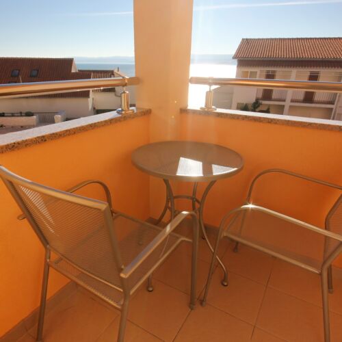 Apartament 2-osobowy z klimatyzacją z widokiem na morze z 1 pomieszczeniem sypialnianym A-9437-a