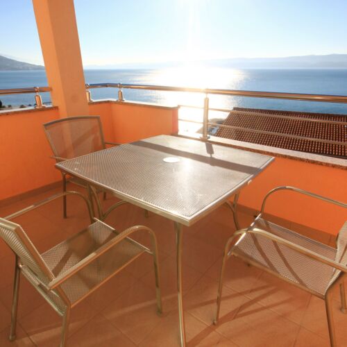 Apartament 4-osobowy z klimatyzacją z widokiem na morze z 1 pomieszczeniem sypialnianym A-9437-h