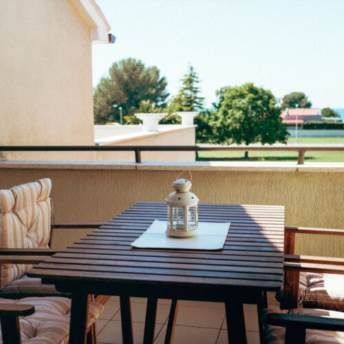 Apartament 5-osobowy z klimatyzacją z widokiem na morze z 2 pomieszczeniami sypialnianymi A-7205-a