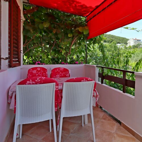 Apartament 4-osobowy z klimatyzacją z widokiem na morze z 2 pomieszczeniami sypialnianymi A-5030-b