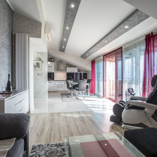 Apartament 6-osobowy z klimatyzacją z widokiem na morze z 2 pomieszczeniami sypialnianymi A-12252-a