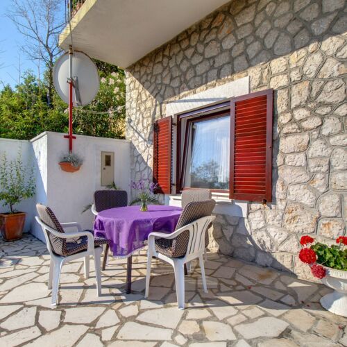 Apartament cu aer condiționat cu terasă cu 1 camera pentru 2 pers. A-7974-a