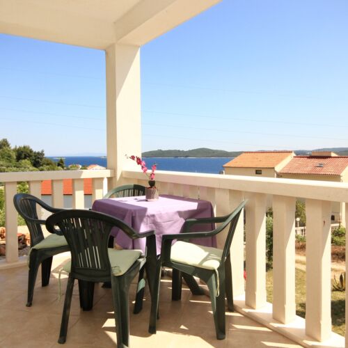 Apartament cu aer condiționat cu vedere spre mare cu 1 camera pentru 4 pers. A-10161-b