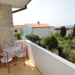 Tengerre néző légkondicionált 4 fős apartman 1 hálótérrel A-5318-b
