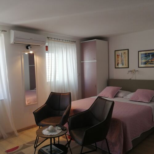 Apartament 2-osobowy z klimatyzacją z widokiem na morze z 1 pomieszczeniem sypialnianym AS-2476-a