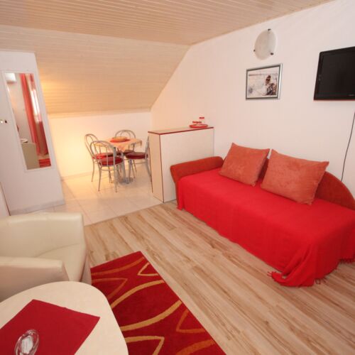 Apartament 2-osobowy z klimatyzacją z widokiem na morze z 1 pomieszczeniem sypialnianym AS-2476-c