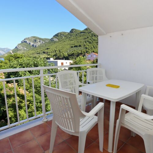 Apartament 4-osobowy z klimatyzacją z widokiem na morze z 1 pomieszczeniem sypialnianym A-4576-a