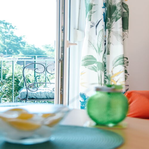 Familie 2-Zimmer-Apartment für 4 Personen mit Aussicht auf den Garten