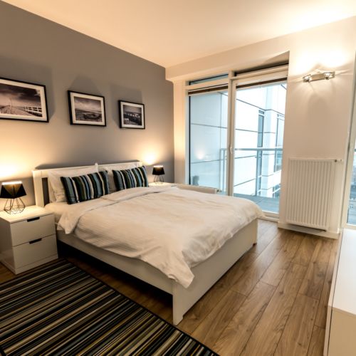 Apartament 2-osobowy na piętrze z widokiem na miasto z 1 pomieszczeniem sypialnianym