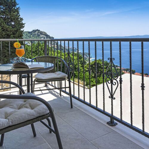 Domek całoroczny 5-osobowy z klimatyzacją z widokiem na morze