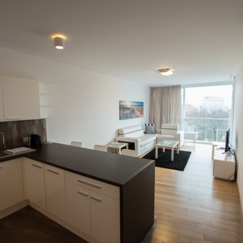Apartament 6-osobowy na piętrze z widokiem na miasto z 3 pomieszczeniami sypialnianymi