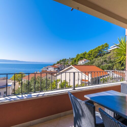 Pogled na more Klimatiziran apartman za 4 osoba(e) sa 2 spavaće(om) sobe(om)