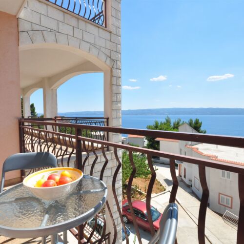 Apartament 4-osobowy z klimatyzacją z widokiem na morze z 2 pomieszczeniami sypialnianymi