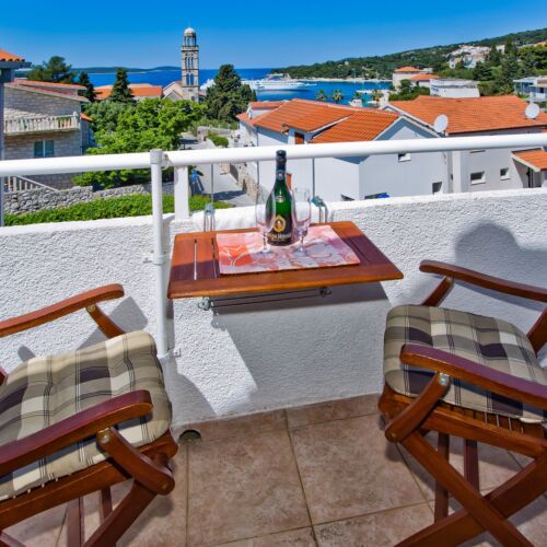 Apartament 2-osobowy z klimatyzacją z widokiem na morze z 1 pomieszczeniem sypialnianym