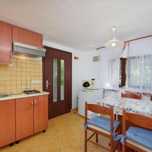 Apartament la parter cu aer condiționat cu 2 camere pentru 3 pers.