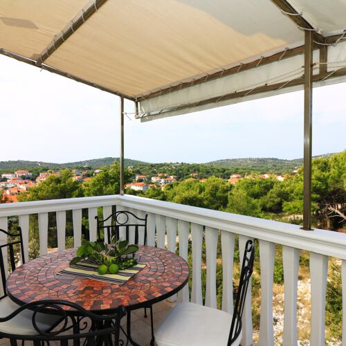 Apartament 4-osobowy z klimatyzacją z widokiem na morze z 2 pomieszczeniami sypialnianymi A-5079-a