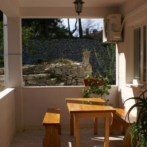 Apartament cu aer condiționat cu terasă cu 1 camera pentru 4 pers. A-4349-a