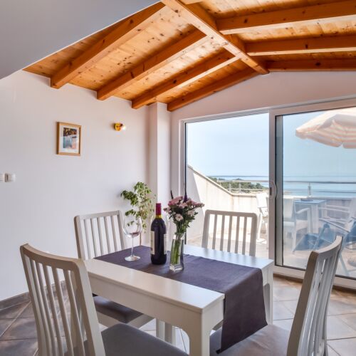 Apartament 2-osobowy z klimatyzacją z widokiem na morze z 1 pomieszczeniem sypialnianym AS-2505-a