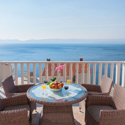 Apartament cu aer condiționat cu vedere spre mare cu 2 camere pentru 5 pers. A-2827-d