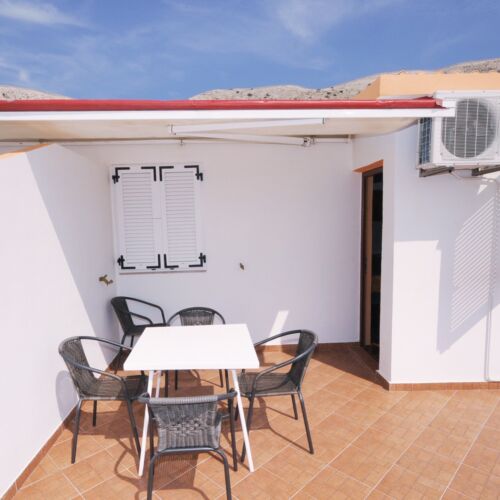 Apartament 4-osobowy z klimatyzacją z widokiem na morze z 1 pomieszczeniem sypialnianym A-6421-b