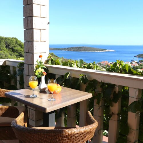 Apartament 2-osobowy z klimatyzacją z widokiem na morze z 1 pomieszczeniem sypialnianym A-8839-a