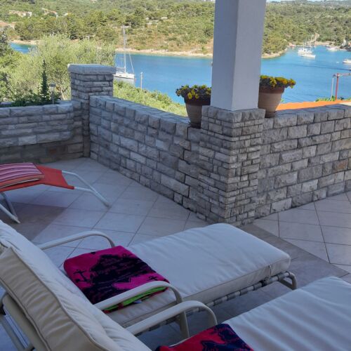 Apartament cu aer condiționat cu vedere spre mare cu 2 camere pentru 4 pers. A-2089-a