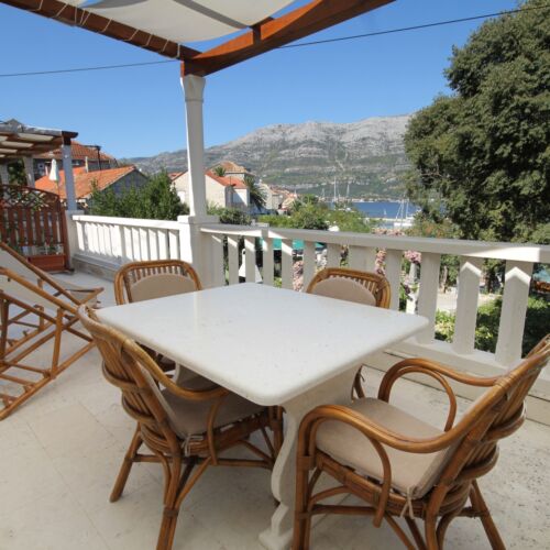 Apartament cu aer condiționat cu vedere spre mare cu 1 camera pentru 3 pers. A-9000-a