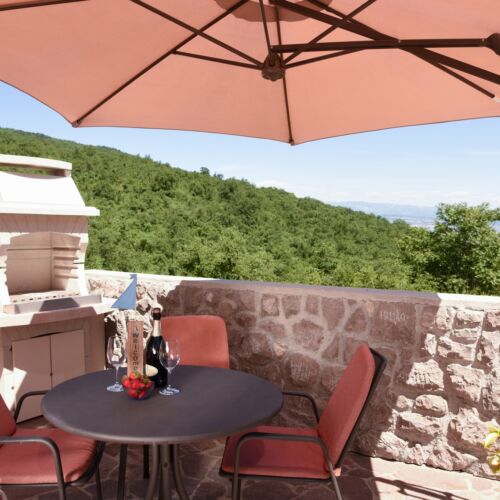 Apartament 3-osobowy z klimatyzacją z widokiem na morze z 1 pomieszczeniem sypialnianym AS-7885-a