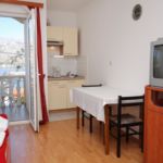 Apartament 3-osobowy z klimatyzacją z widokiem na morze z 1 pomieszczeniem sypialnianym AS-3248-d