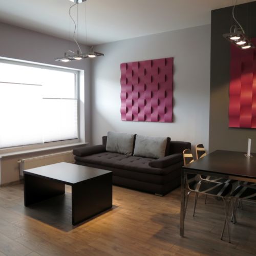 Apartament cu vedere spre curte cu vedere spre oras cu 2 camere pentru 4 pers.