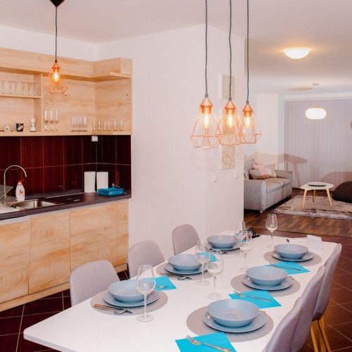 Apartament exclusive cu vedere spre grădină cu 3 camere pentru 6 pers.