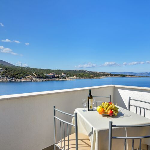 Apartament 2-osobowy z klimatyzacją z widokiem na morze z 1 pomieszczeniem sypialnianym AS-5231-d