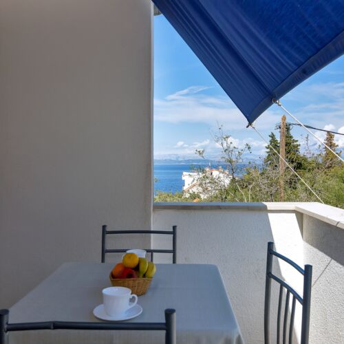 Apartament 4-osobowy z klimatyzacją z widokiem na morze z 1 pomieszczeniem sypialnianym AS-5231-e