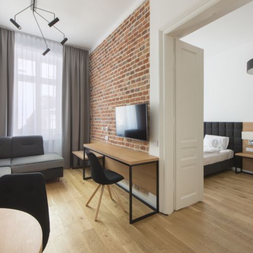 Apartament 2-osobowy Standard z 1 pomieszczeniem sypialnianym (możliwa dostawka)