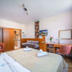 Standard Plus 1-Zimmer-Apartment für 2 Personen mit Balkon (Zusatzbett möglich)