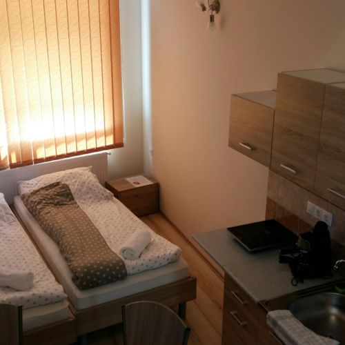 Garden View Ground Floor 2-Room Apartment for 4 Persons